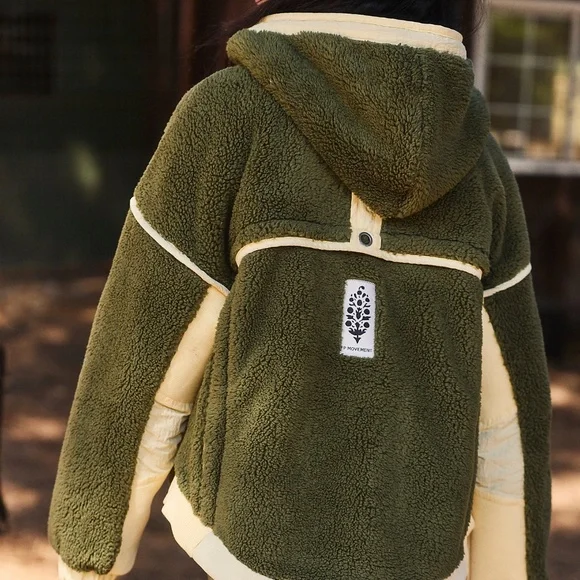 NEW! Free People Trail Bender Fleece Hoodie - Picture 3 of 5